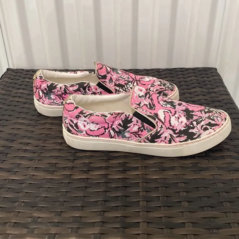 Lilly Pulitzer sneakers Julie hanging with my boo